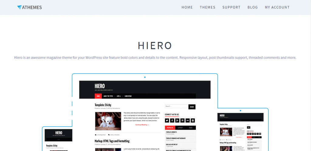 hieroBestfreeWordPressThemeforblog