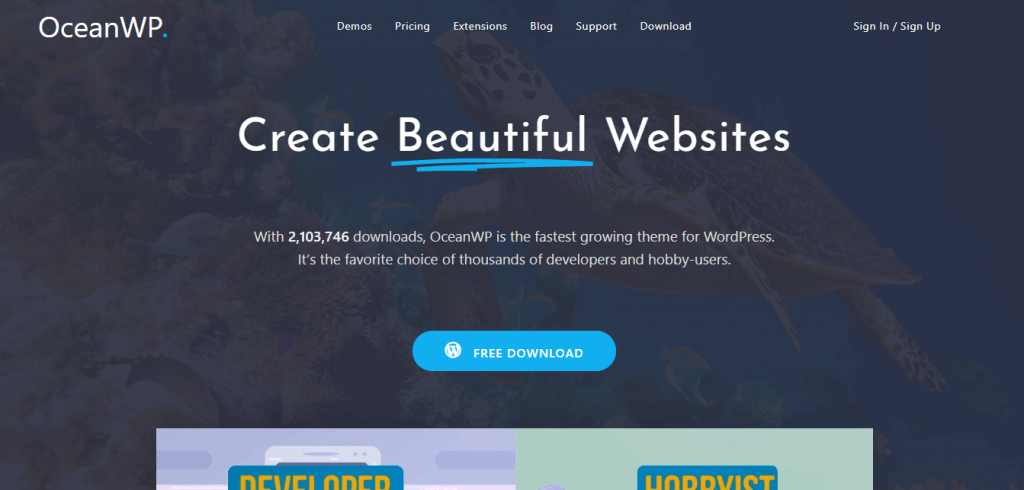 OceanwpBestfreeWordPressthemeforblog