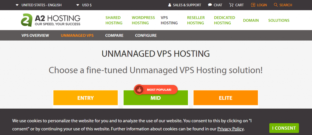 a2hosting  best hosting for WordPress Website