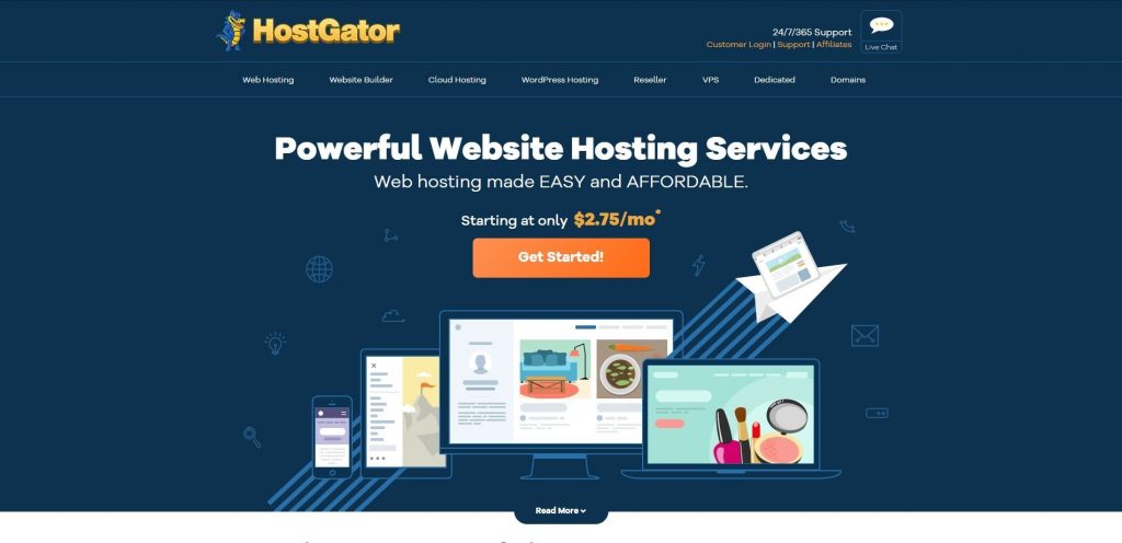 hostgator  best hosting for WordPress Website