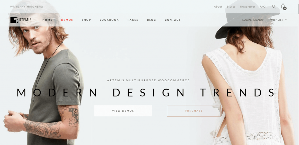 Artemis  best WordPress themes for eCommerce