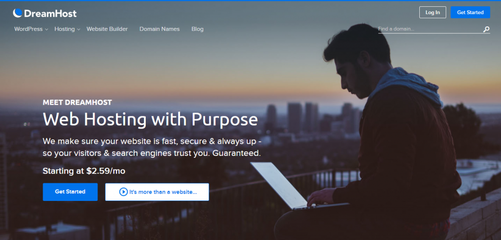 dreamhost best hosting for WordPress Website