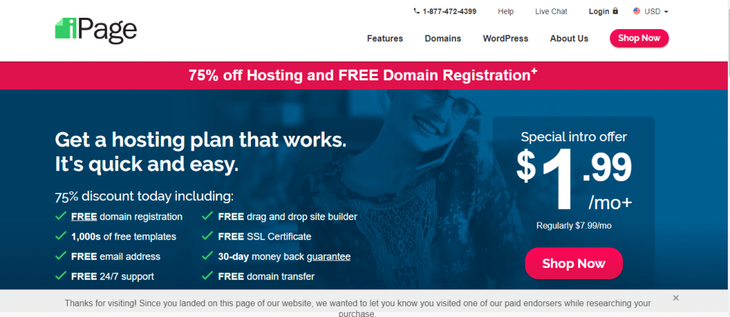 ipage  best hosting for WordPress Website