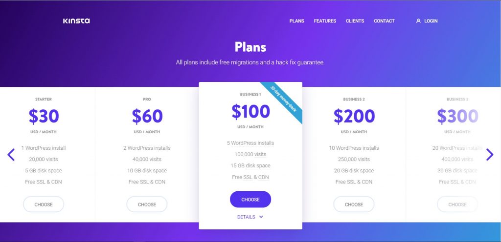 kinsta best hosting for WordPress Website