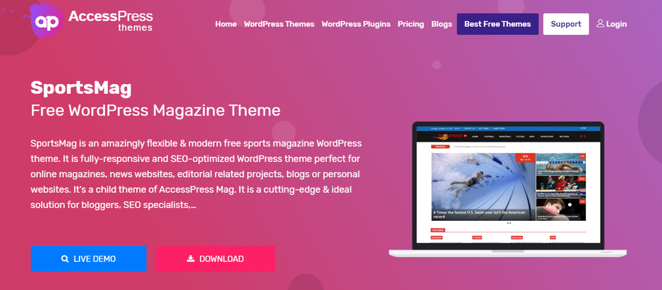 sportsmag best WordPress Sports Themes