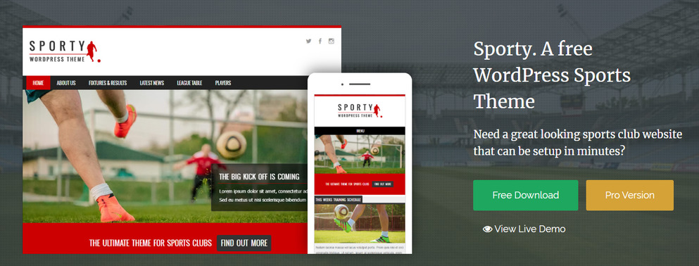 sporty best WordPress Sports Themes