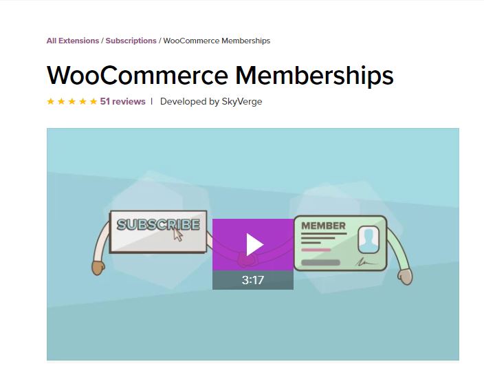 WooCommerce Membership subscription plugins for WordPress